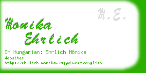 monika ehrlich business card